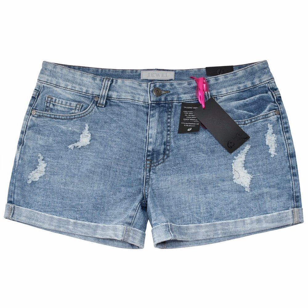 NWT JALATE JEANS Distressed Shorts Plus Size 18